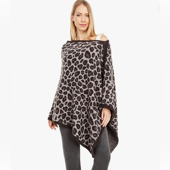 Barefoot Dreams Jackets & Coats Barefoot Dreams Leopard Poncho